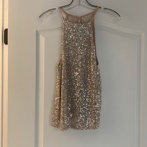 Sequin top - never worn - lined
